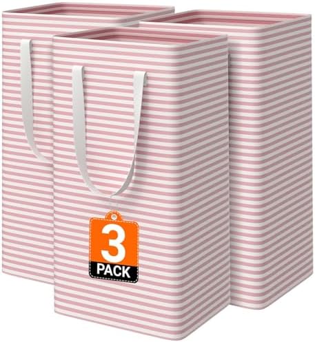 3-Pack Laundry Basket, Collapsible Laundry Hampers by Unknown