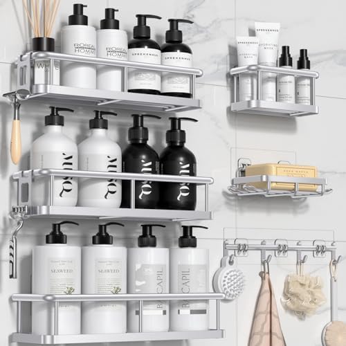 YASONIC Shower Caddy Adhesive, Rustproof Shower Organizer by YASONIC
