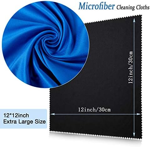 Frienda 12 Pack Large Glass Cleaning Cloth, Royal Blue - Image 2