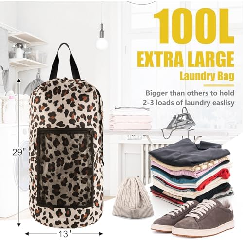Olosar Laundry Bag Backpack, Extra Large Travel Laundry Bag - Image 3