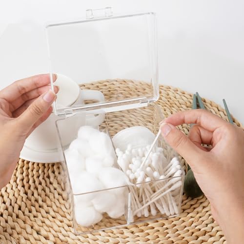 Adorila 2-Compartment Cotton Swab Holder - Image 2