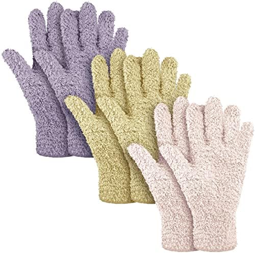 Patelai 3 Pairs Microfiber Dusting Gloves by Patelai