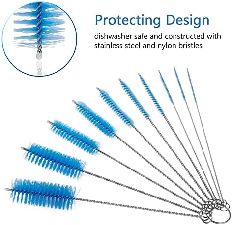CiaraQ Bottle Cleaning Brushes, 8 Inch Nylon Tube Brush Set - Image 4