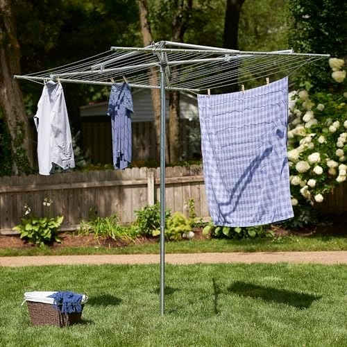 Household Essentials 17140-1 Rotary Outdoor Umbrella Drying Rack | Steel | - Image 3