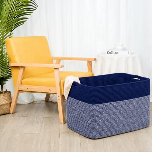 MINTWOOD Design 112L Extra Large Blanket Basket Holder Living Room, Dog Toy - Image 4
