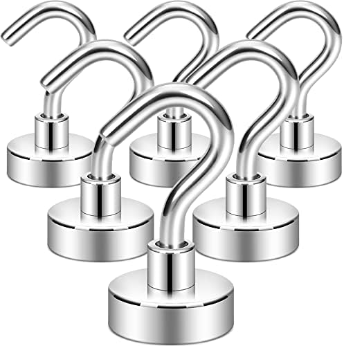 Neosmuk Magnetic Hooks for Cruise Cabins, 30lb Heavy Duty, 6 Pack by Neosmuk