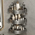 VOLPONE Shower Caddy Corner Suction Cup Shelf Corner No Drilling Bathroom by VOLPONE