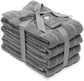 100% Cotton Terry Dish Towels, 4 Pack Plain, 16 x26 Inches, Super Soft and by Ecotribe