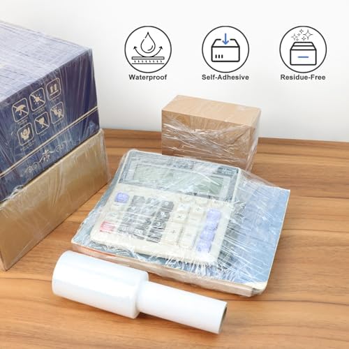 Stretch Film 4" × 1500 ft, Shrink Wrap Rolls - Image 6