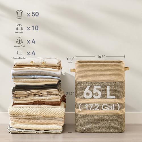 Nunsino Laundry Hamper, Laundry Basket - Image 4