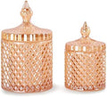 2 Pack Glass Qtip Holder, Apothecary Jars by FLORY