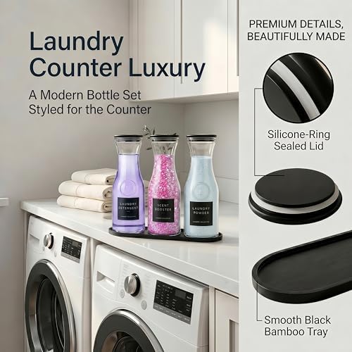 3 Pack Glass Laundry Detergent Containers - Image 6