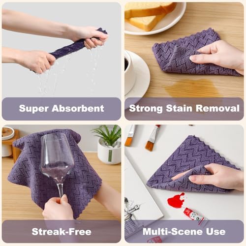 80 Pack Microfiber Cleaning Cloth Roll Reusable Paper Towels 12"x12" Tear Away - Image 4