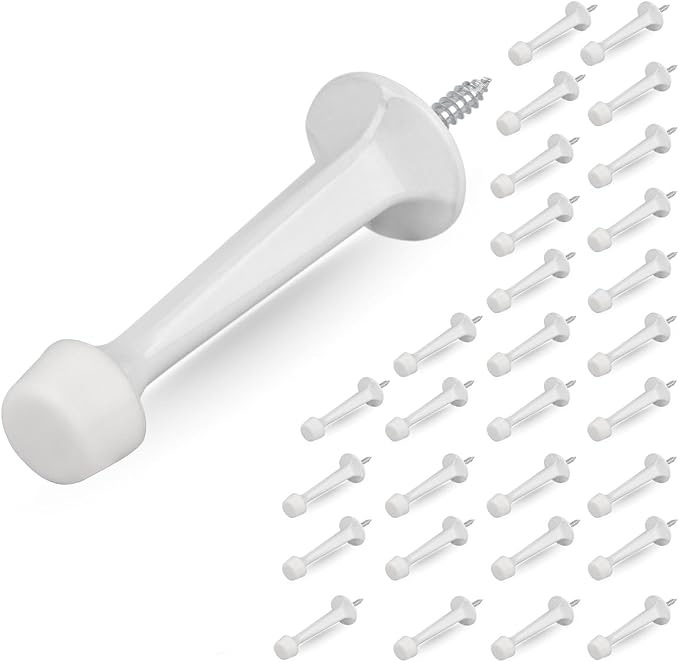 HOMOTEK 30Pack Heavy Duty Solid Rigid Door Stop by HOMOTEK