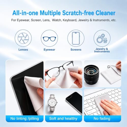 MUBUY-GOL 3 Pack Microfiber Liner Cleaning Cloth 13" - Image 5