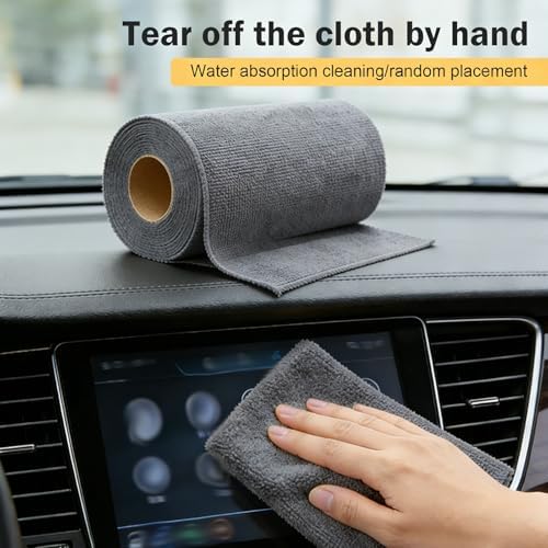 20 PCS Car Microfiber Cleaning Cloth Roll, Highly Absorbent Quick-Dry Towel - Image 7