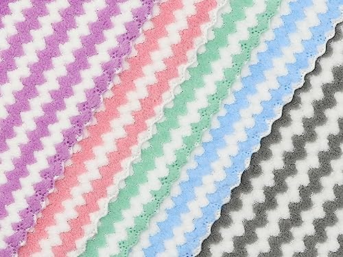 Microfiber Cleaning Cloth, 10 Pack Microfiber Rags, Mix Color - Image 5