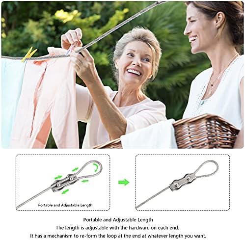 Clotheslines, Portable Windproof Clothes Rope Line - Image 3