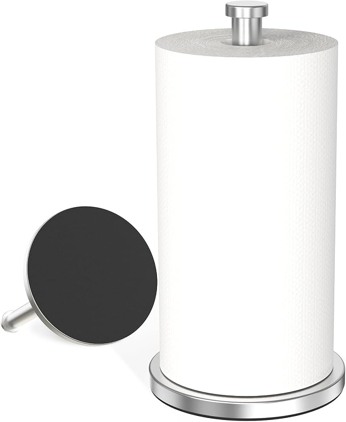 VEHHE Paper Towel Holder Countertop, EVA Weighted Non-Slip Base by VEHHE