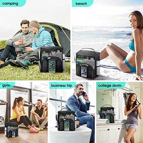 Attmu Mesh Shower Caddy Portable Dorm Room Essentials, Toiletry Tote Bag - Image 6