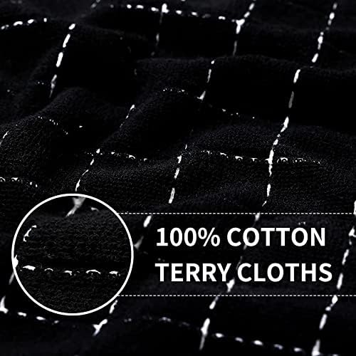 Homaxy 100% Cotton Terry Kitchen Towels, 4 Pack - Image 2