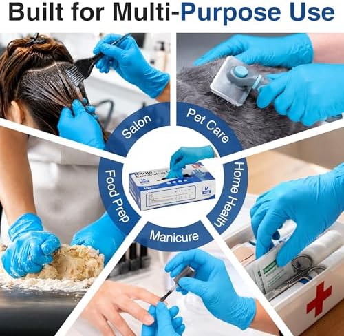 Schneider Nitrile Gloves, Gloves Disposable Latex Free, Powder Free - Image 6