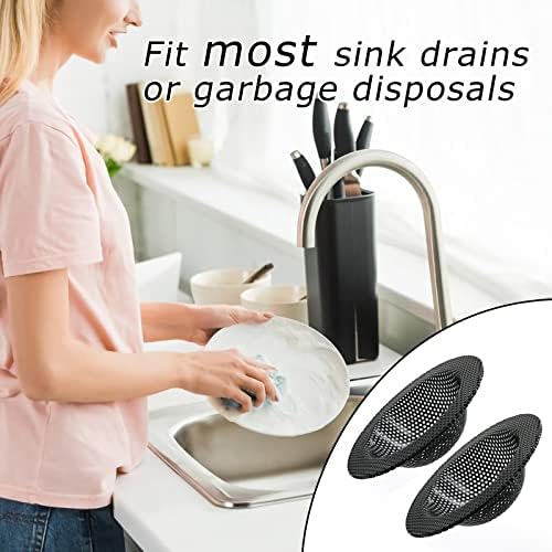 2Pack Black Kitchen Sink Drain Strainer - Image 6