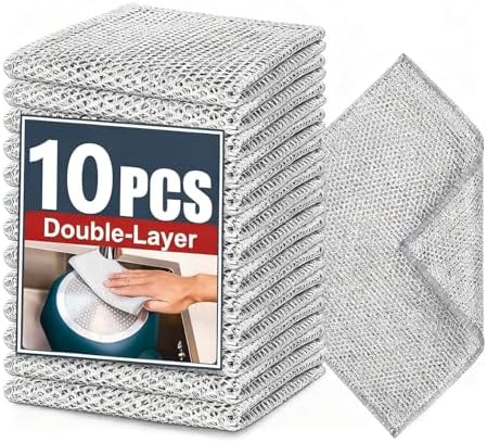 Double-Layer Steel Wire Cleaning Cloth by PRINKROOMY