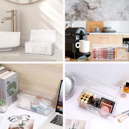 Clean Pads Container for Bathroom, Plastic Makeup Sponge Organizer - Image 6