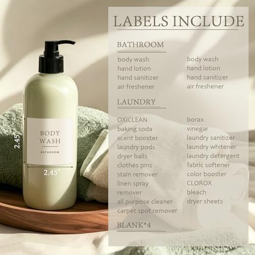 Laundry & Bathroom Labels - Image 5