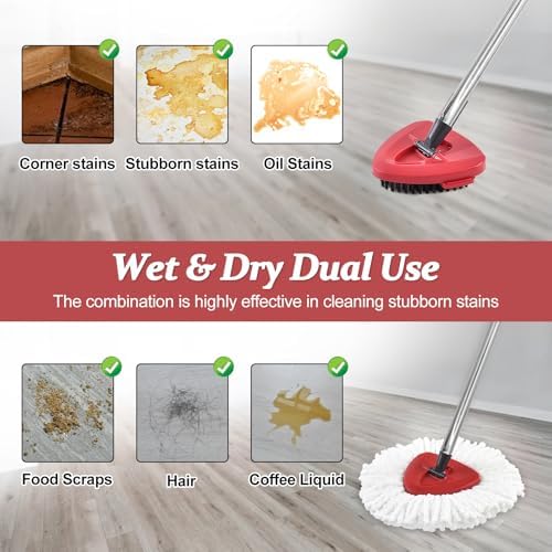 Spin Mop Handle Replacement for Ocedar, Mop Heads Replacements Compatible - Image 4