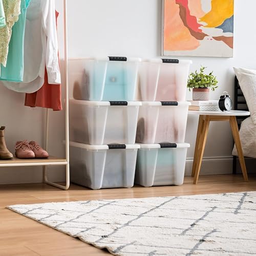 IRIS USA 6-Pack 40 Quart Storage Bins - Image 2