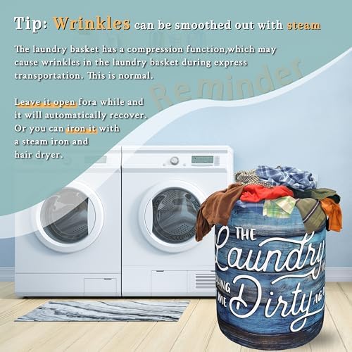 Looking At Me Dirty Again Laundry Hamper Foldable Tote Bag - Image 6