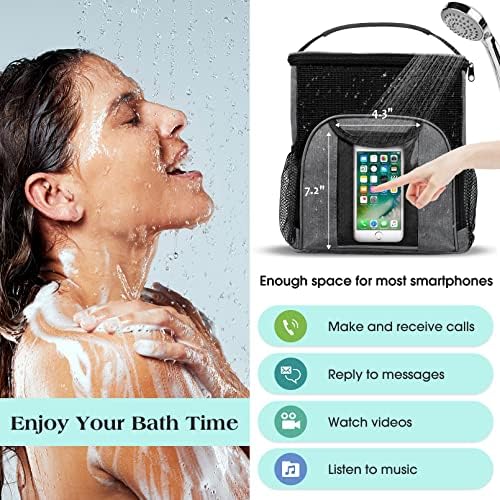 Attmu Mesh Shower Caddy Portable Dorm Room Essentials, Toiletry Tote Bag - Image 5