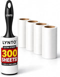 Lint Roller 300-Sheets Extra Sticky Pet Hair Rolls, Powerful Portable Hair by Lynto