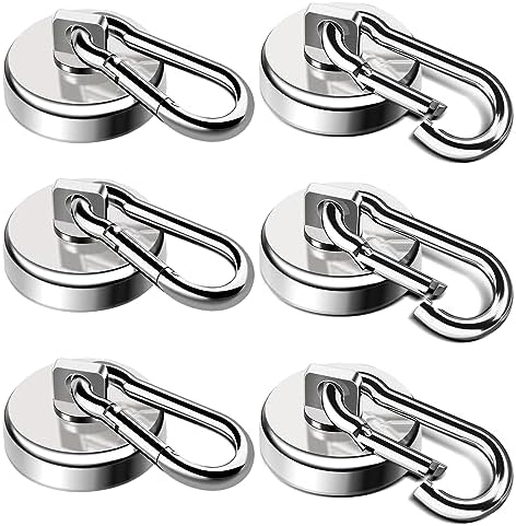 LOVIMAG Magnetic Hooks 70 LBS Strong Magnets Cruise 6Pack Magnet by LOVIMAG