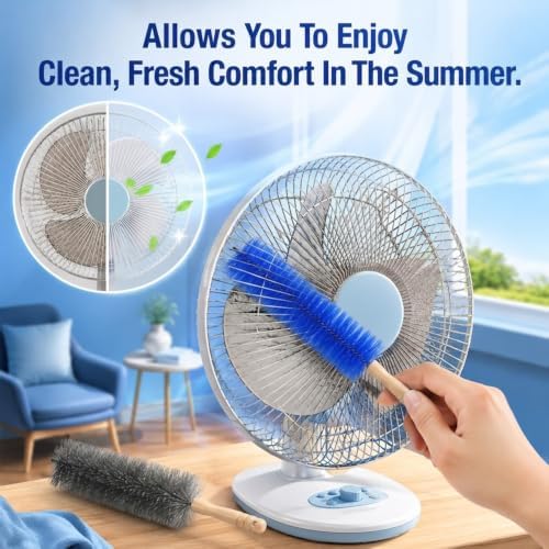 2Pcs Fan Cleaning Brush, Microfiber Duster - Image 4