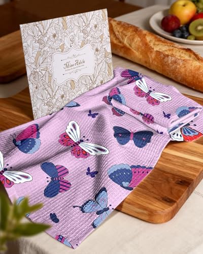 Miss Adola 370GSM Cotton Waffle Kitchen Towels - Image 6