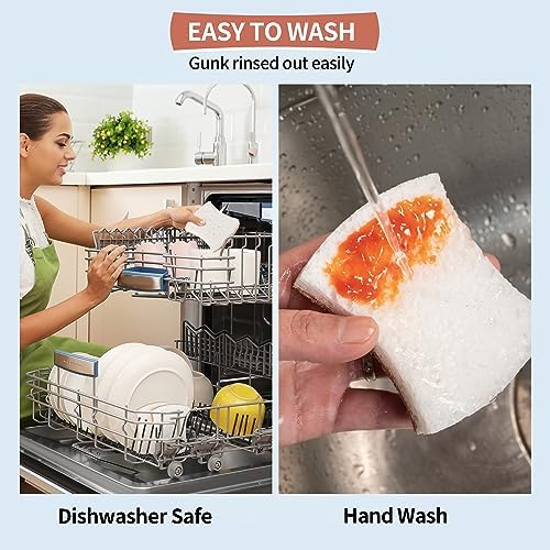 Natural Dish Sponge 12 Pack, Non-Scratch Scrub Kitchen Sponge, Eco Multipurpose - Image 6