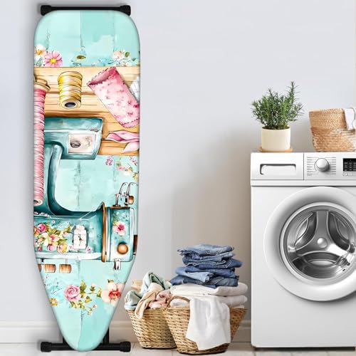 Nuxovilar Floral Sewing Machine Ironing Board Cover 15x54 Polyester - Image 3