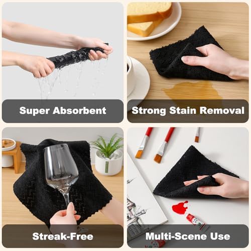 80 Pack Microfiber Cleaning Cloth Roll Reusable Paper Towels 12"x12" Tear Away - Image 4