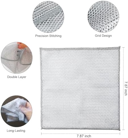 Cleaning Rags, Dish Scrubbers, Mesh Cleaning Cloths - Image 2