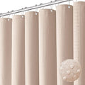 Dynamene Long Waffle Shower Curtain 256 GSM Heavy Fabric 72x78 Blush Pink by Dynamene