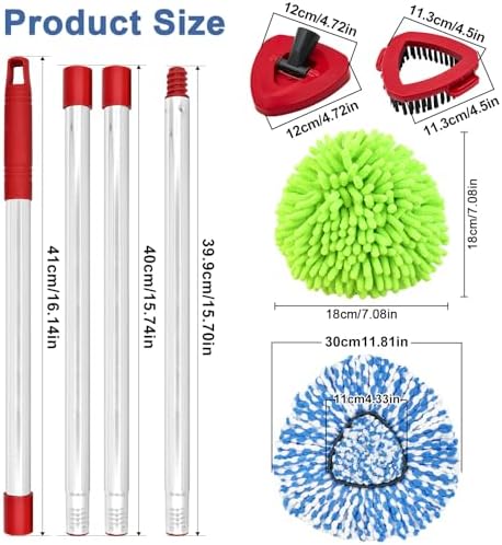 9PCS Mop Heads for O-Cedar RinseClean 2 Tank Spin Mop System - Image 2