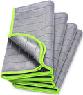 Carbon Microfiber Towels for Car Glass Window Polishing, Light Grey-Green by AirlabStudio