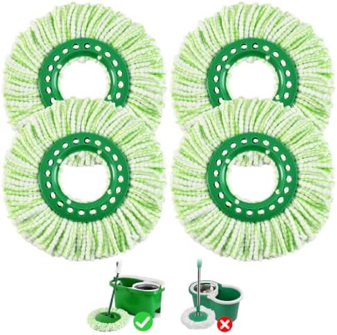 4Pack Spin Mop Head Replacement by Unknown
