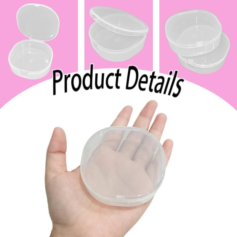 4Pcs Plastic Cotton Pads Holder, Portable Travel Dispenser - Image 3