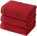 Glynniss Dish Towels for Kitchen, 100% Cotton Kitchen Towels（red，16x26） by Glynniss