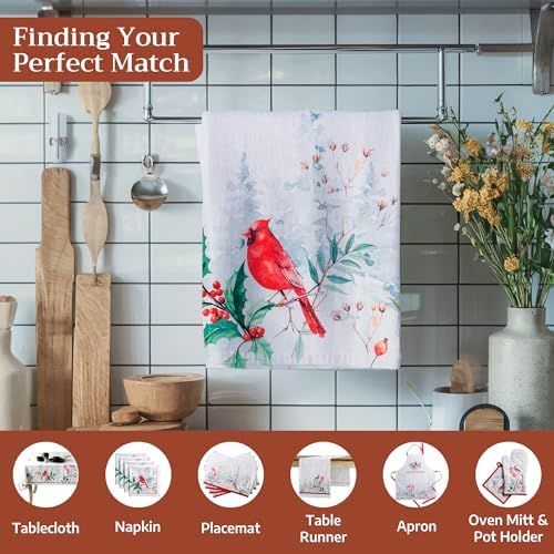 Maison d' Hermine Kitchen Towels Set of 3 Reusable 100% Cotton 27.50" x 20" - Image 4