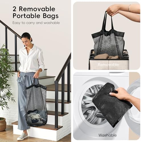 150L Double Laundry Hamper - Image 6